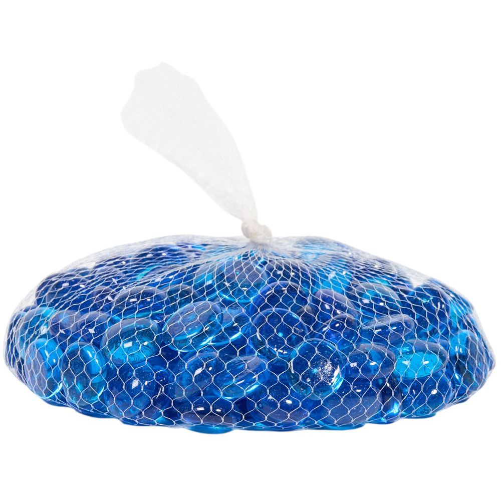 Glass Decorative Pebbles Blue Image 2