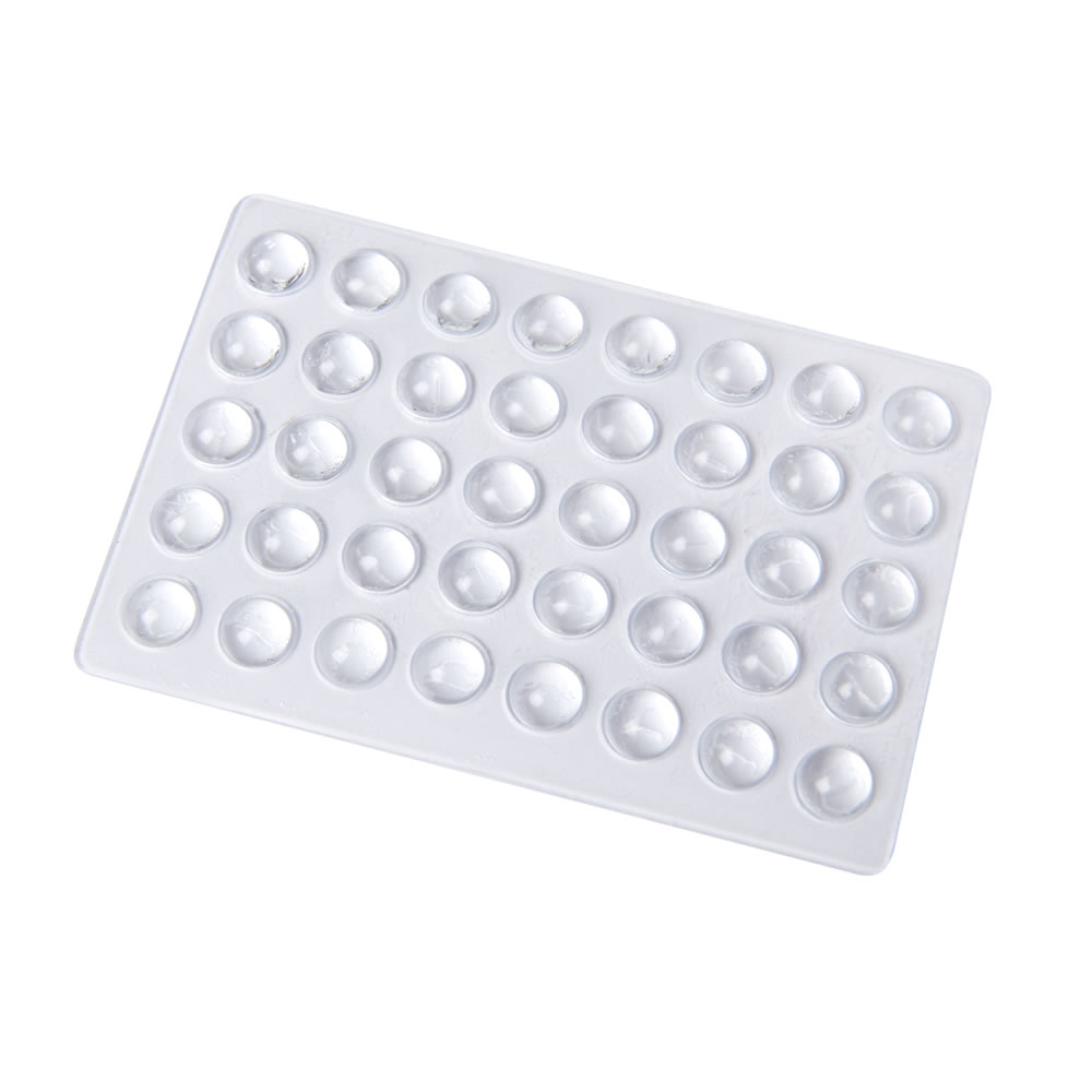 Wilko Small Clear Bumper Stops 40 Pack Image