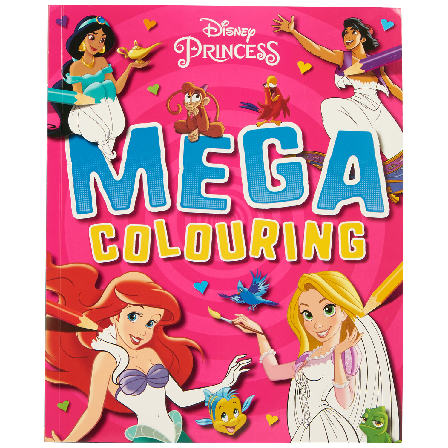 Disney Mega Colouring Book - Pink Image 1