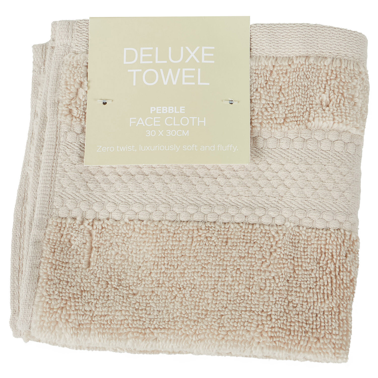 Deluxe Face Cloth - Pebble Image 1