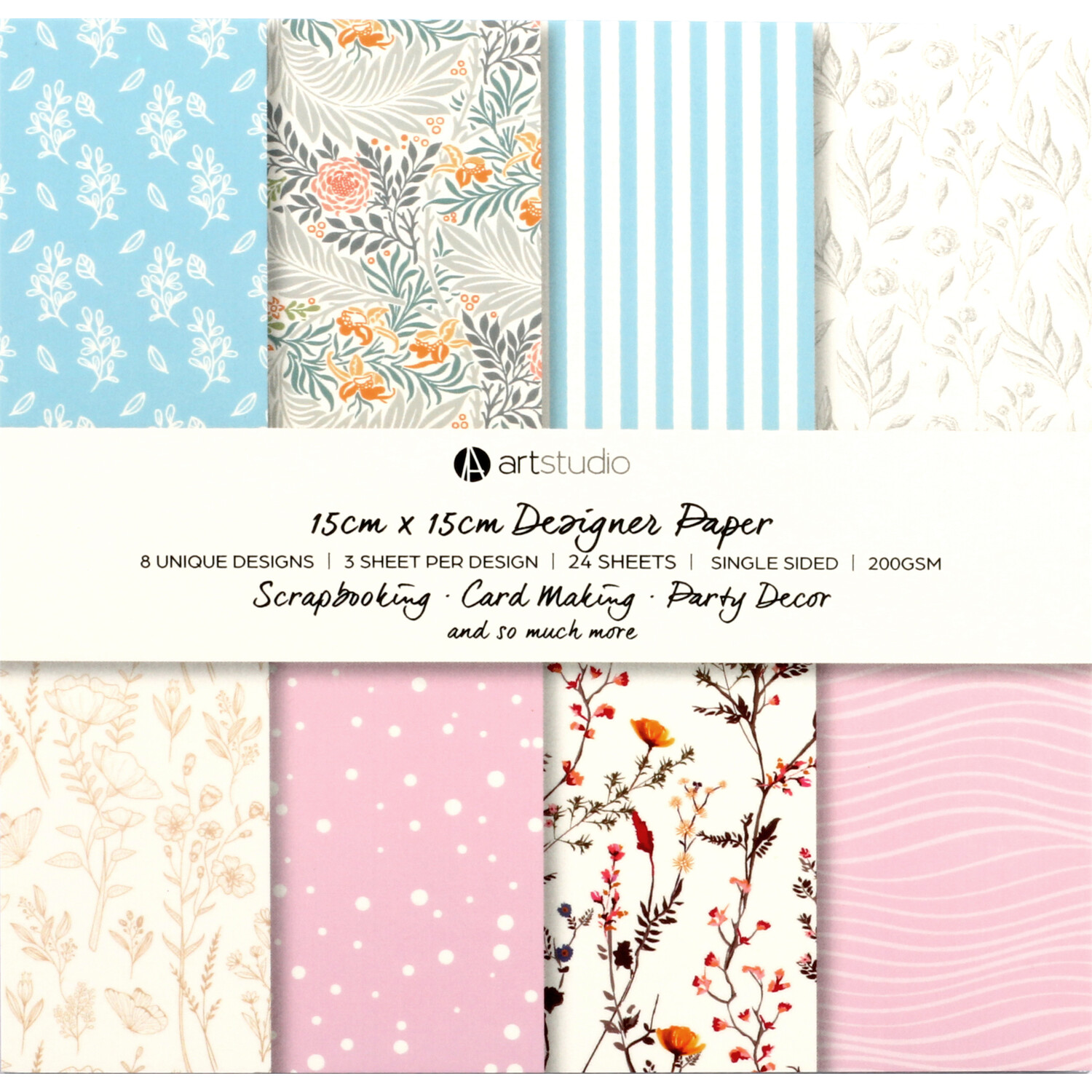 Single Designer Paper Pad in Assorted styles Image 1