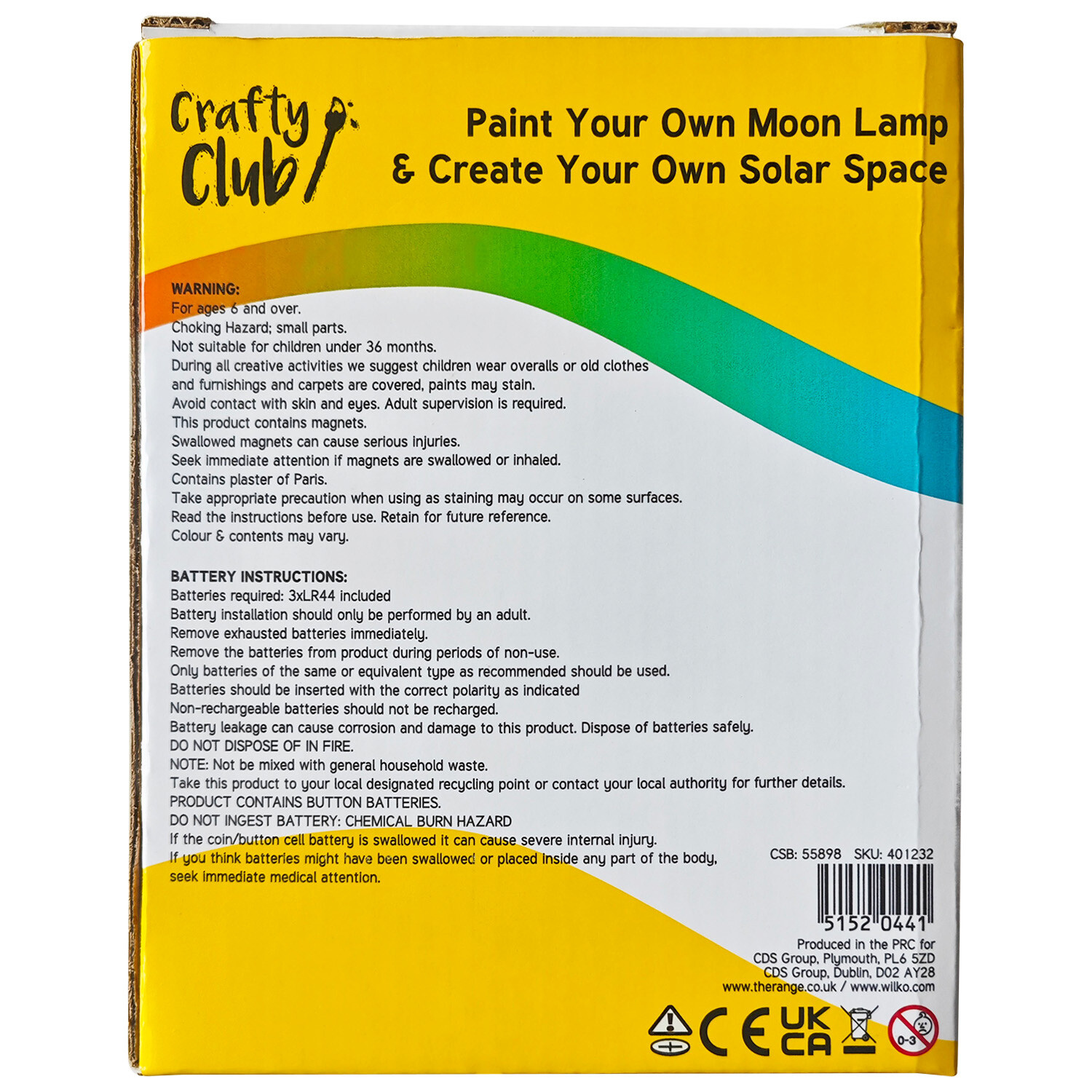 Paint Your Own Moon Lamp and Colour Your Own Solar Space - White Image 3