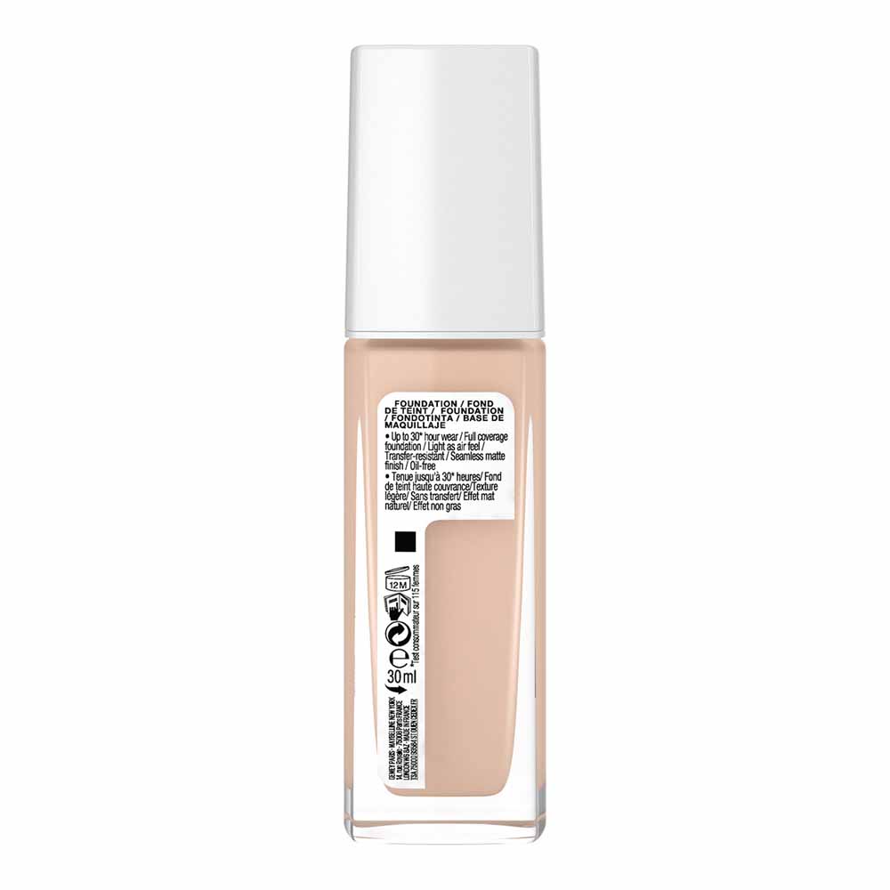 Maybelline SuperStay 24h Foundation – 30 Ml, Farbe Light Beige 005, Langanhaltend Und Deckend