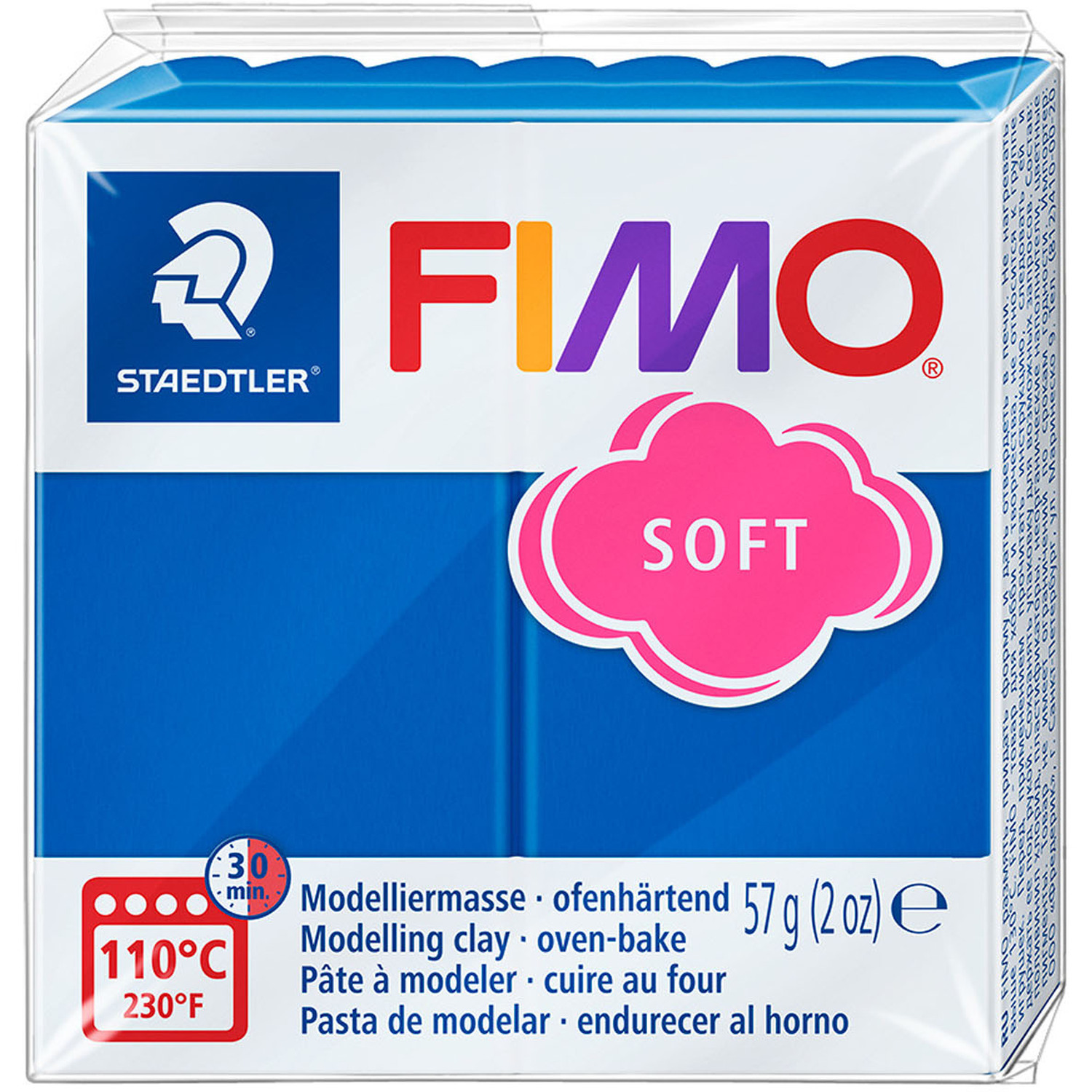 Staedtler FIMO Soft Modelling Clay Block - Pacific Blue Image 1