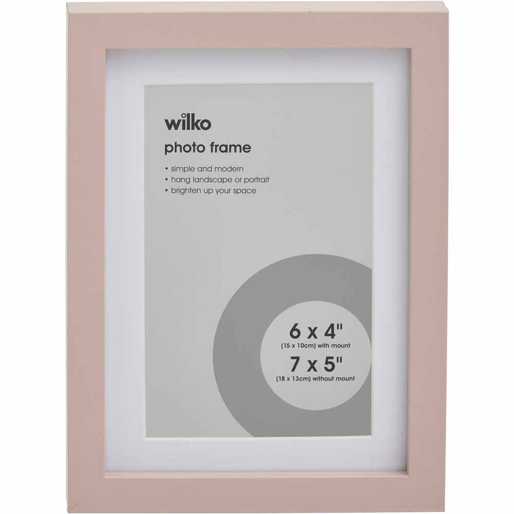 Wilko Blush Photo Frame 7x5 Wilko