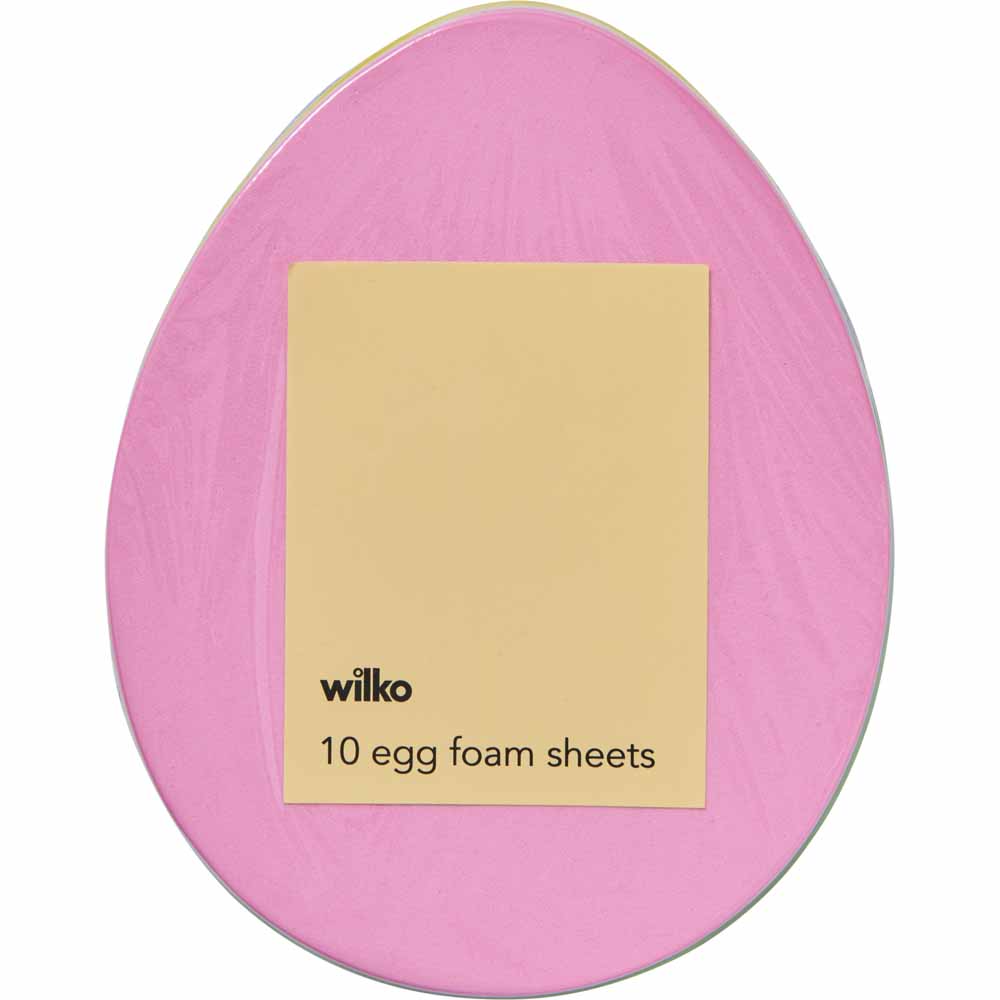 Wilko Foam Egg Sheets 10 pack Image 1