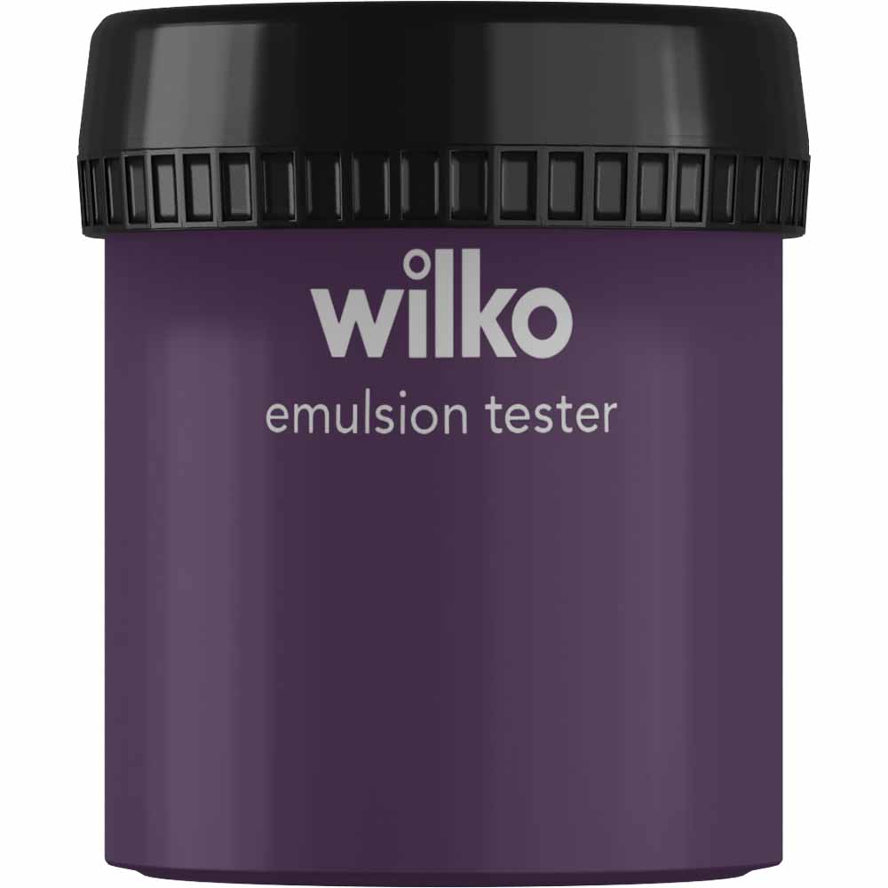 Wilko Deeply Plum Emulsion Paint Tester Pot 75ml Image 1