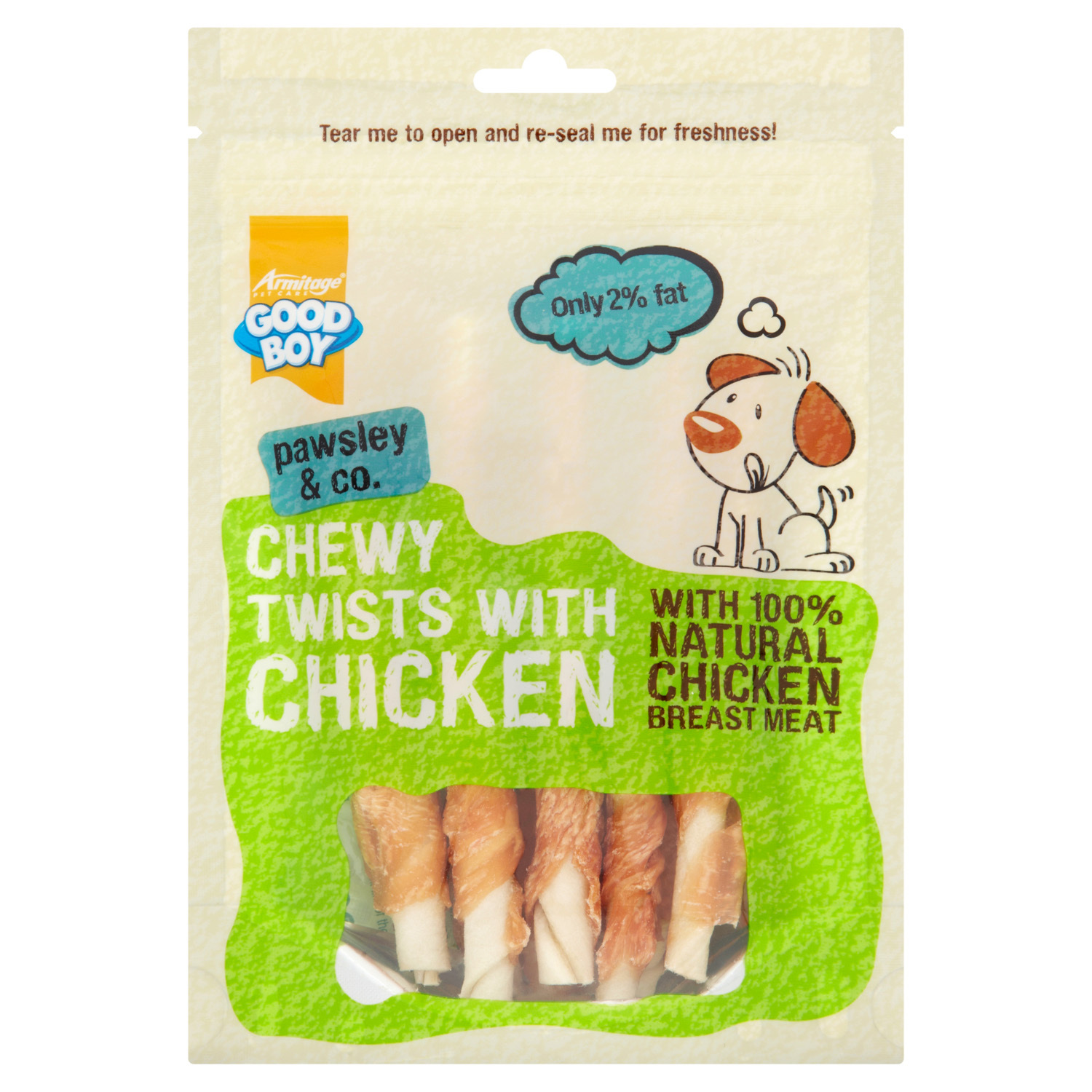 Good Boy Chewy Twists with Chicken Dog Treat 90g Image