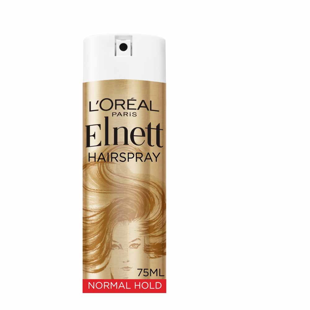 L'Oreal Paris Elnett Normal Hold Shine Hairspray 75ml Image 1
