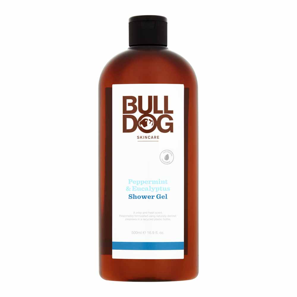 Bulldog Peppermint Shower Gel 500ml Image 1