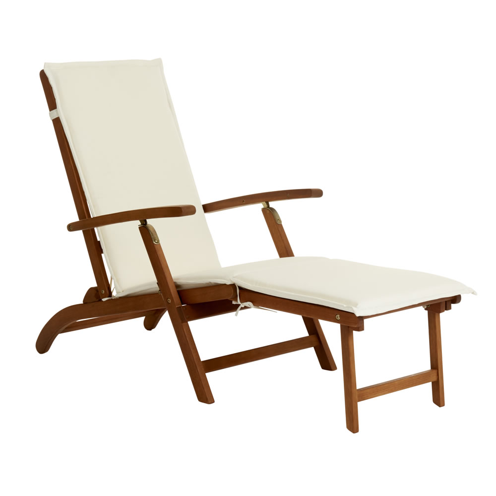 Wilko FSC Wooden Steamer Chair Image 1