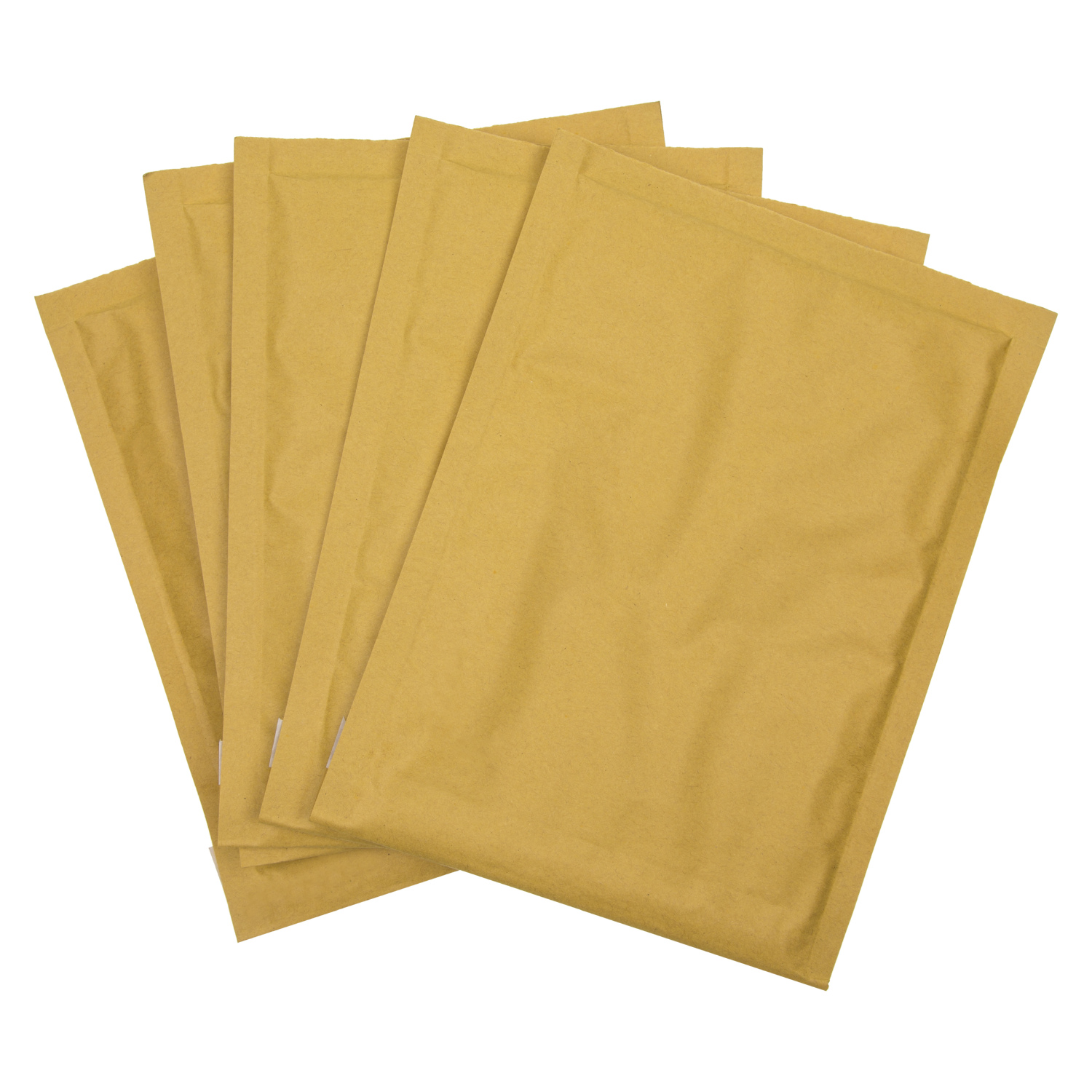 Pack of 5 Bubble Envelopes - Brown / 23cm Image 1