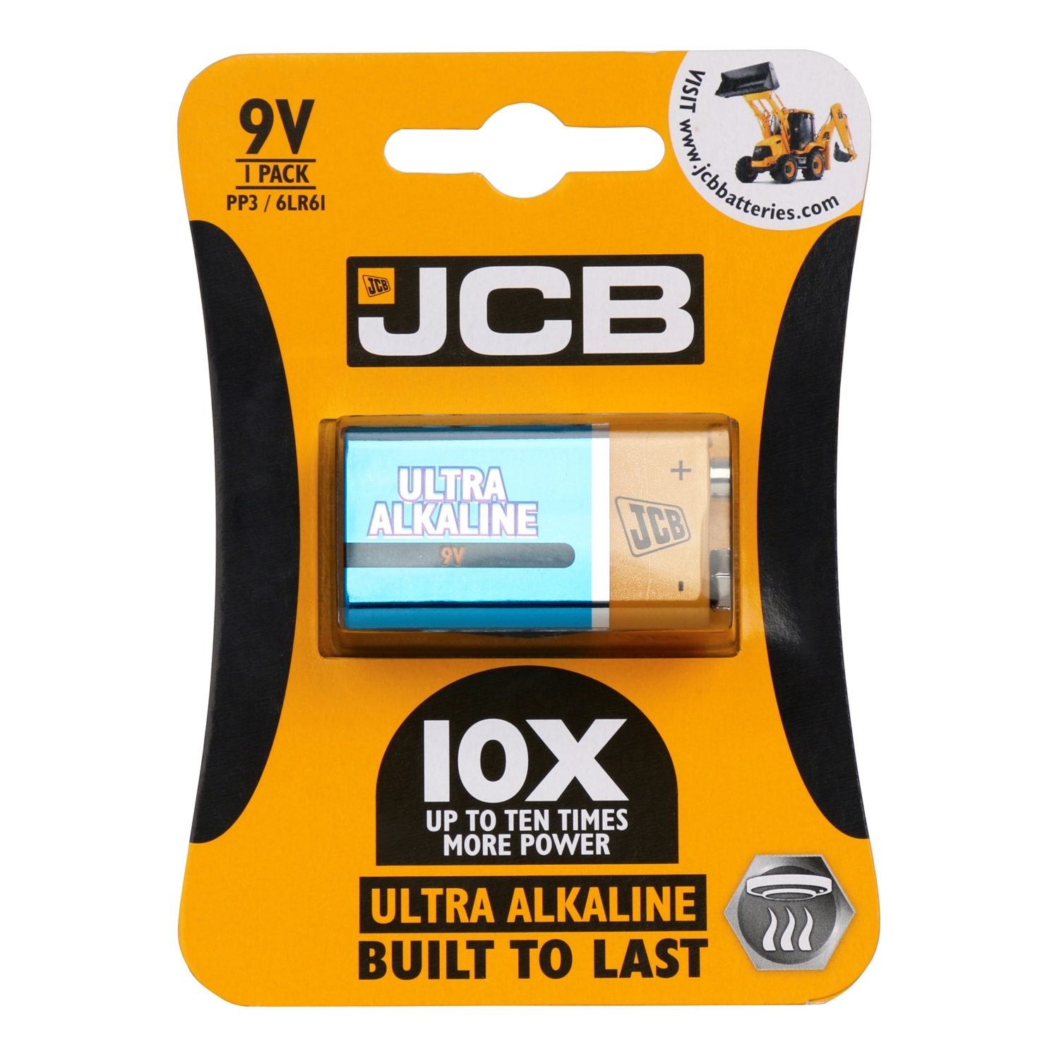 JCB Ultra Alkaline 9V Battery Image