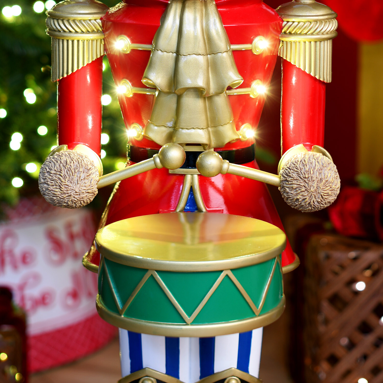 LED Drumming Traditional Bear Red Image 8