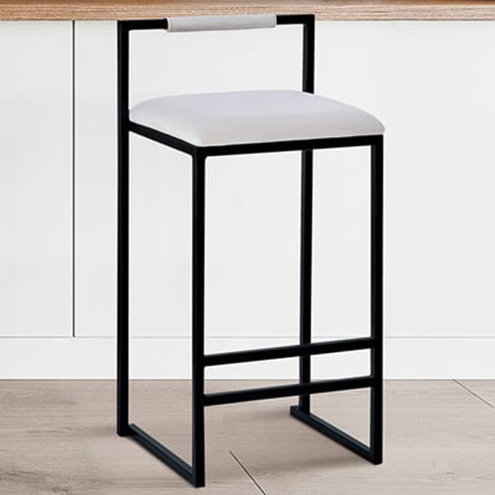 Belle Beige and Black Bar Stool Image 2