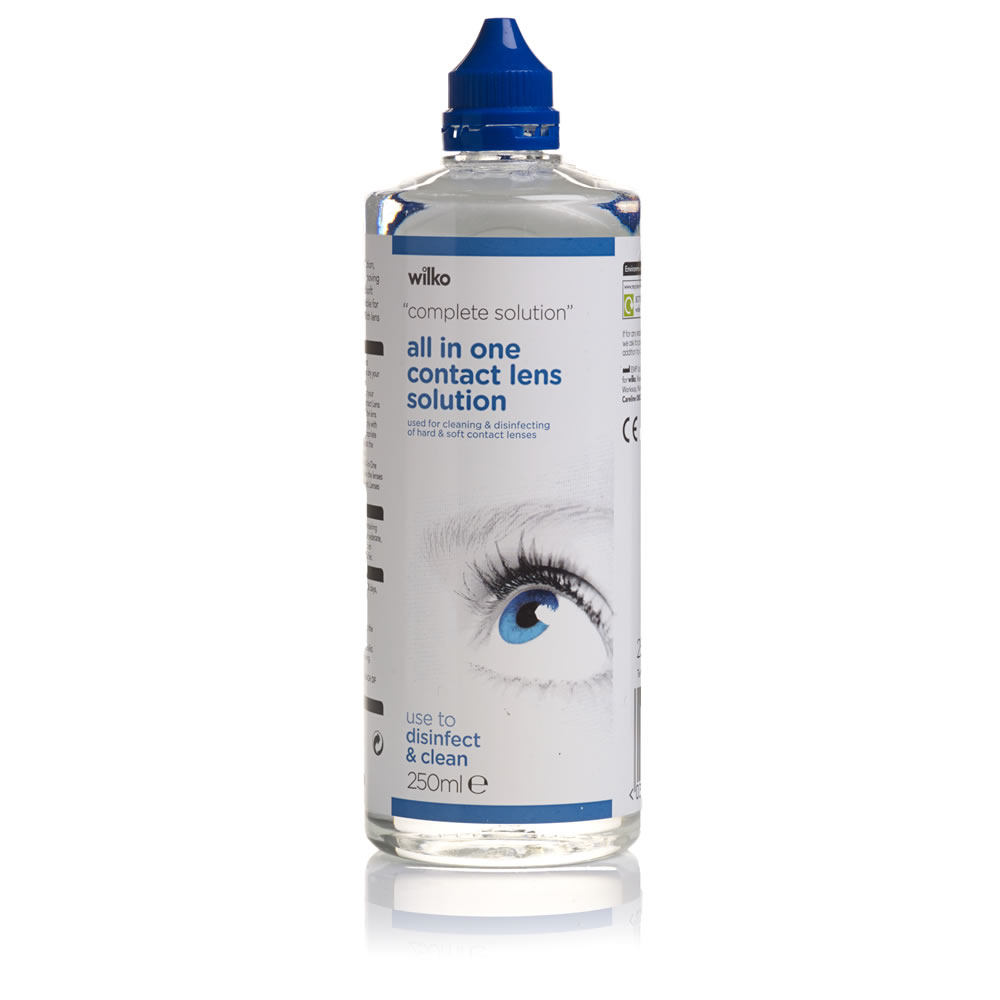 Wilko All-in-One Contact Lens Solution 250ml Image
