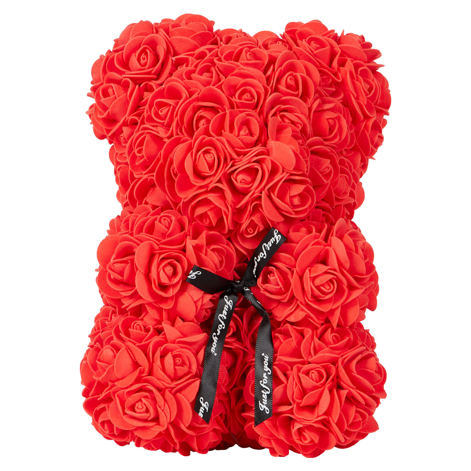Rose Flower Bear - Red and Black Image 3