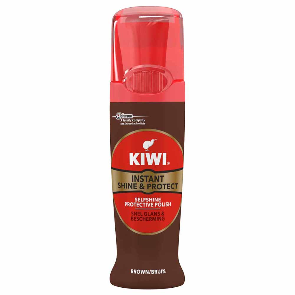 Kiwi Brown Shine and Protect Shoe Polish 75ml Image