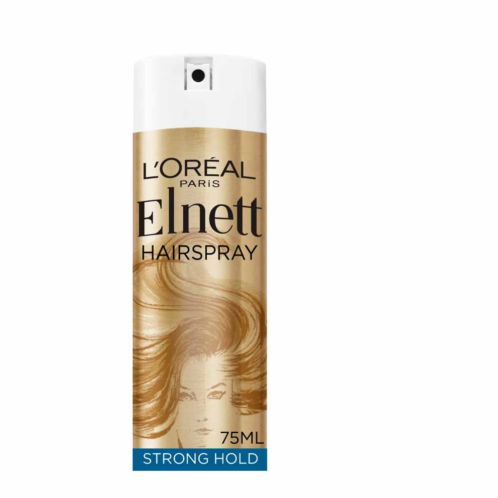 L'Oreal Paris Elnett Strong Hold Shine Hairspray 75ml Image 1