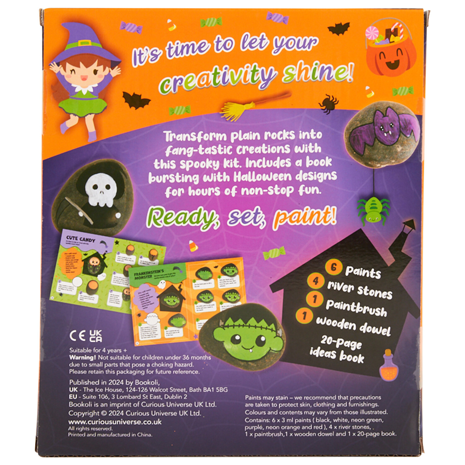 Crafting Fun Spooky Kawaii Rock Painting Kit Image 3