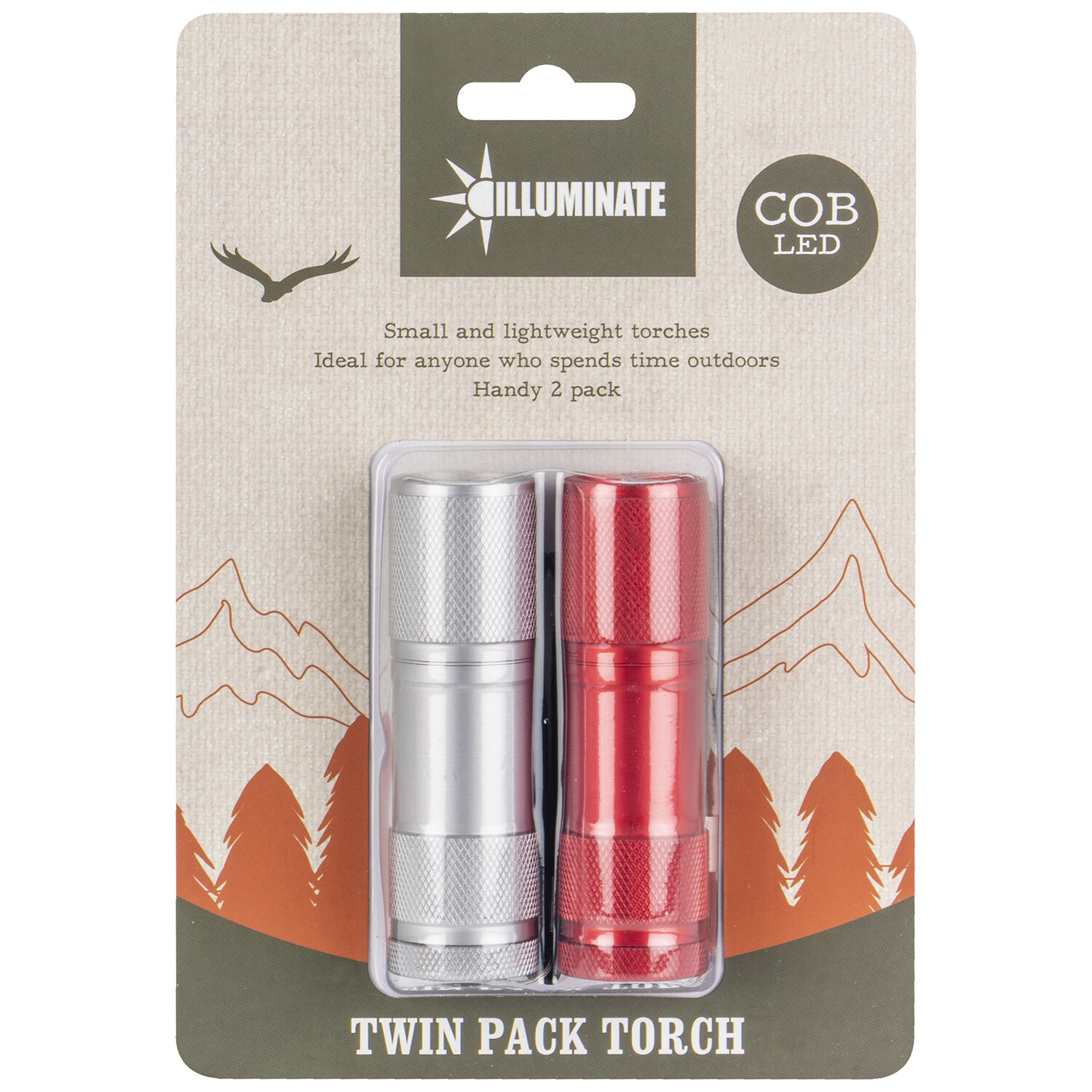 Illuminate Aluminium COB Torches 2 Pack Image