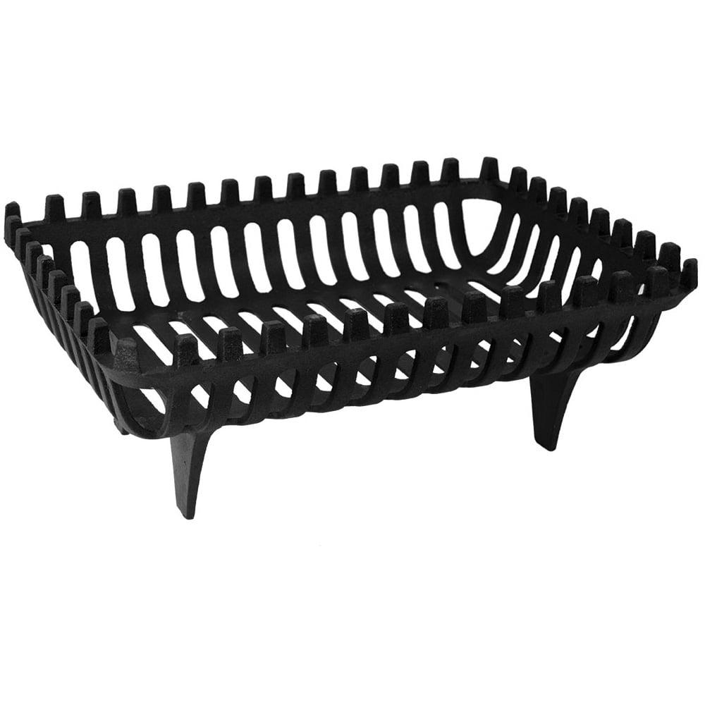 Fire Vida Black Cast Iron Log Basket Large Image 1