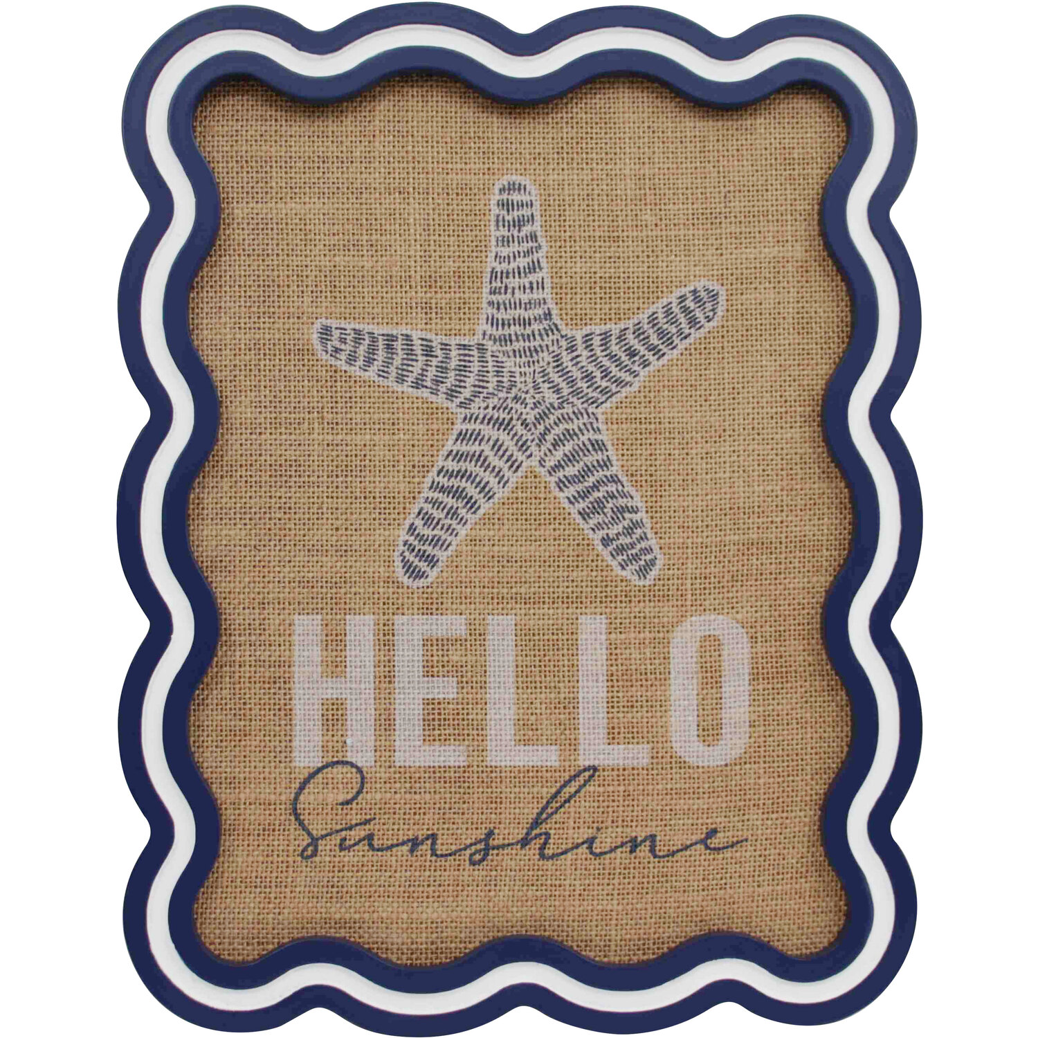 Wooden Hessian Beach Sign Image 3