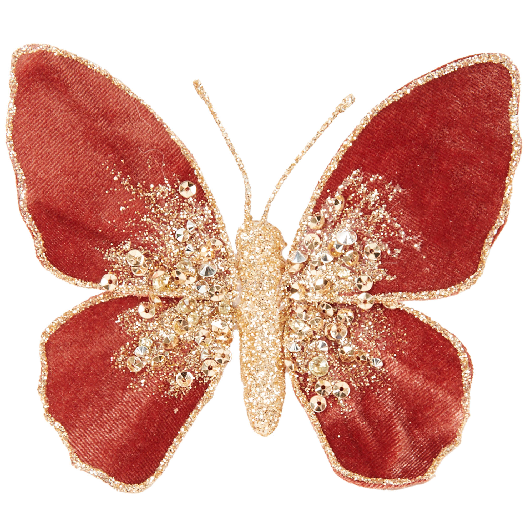 Pack of 2 Sequin Butterflies Wilko