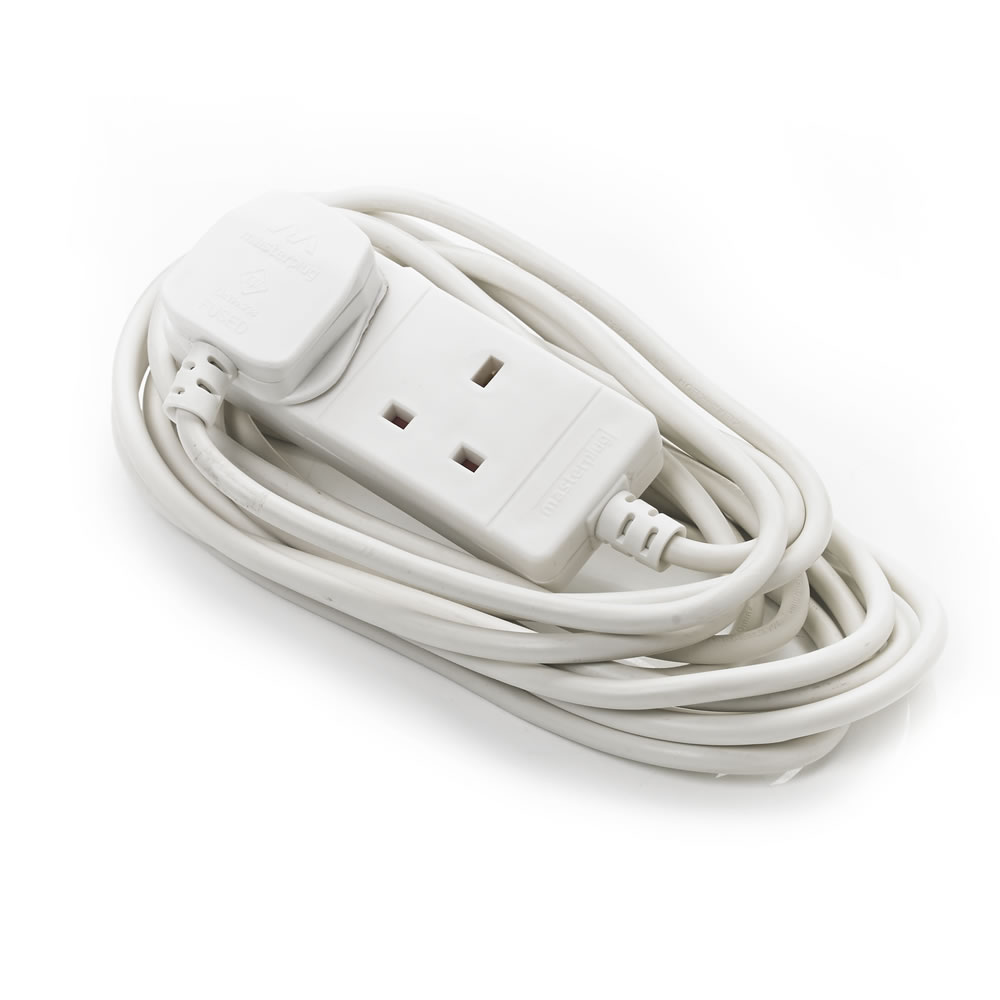 Wilko 10 Amp 5m 2 Socket Extension Lead Image