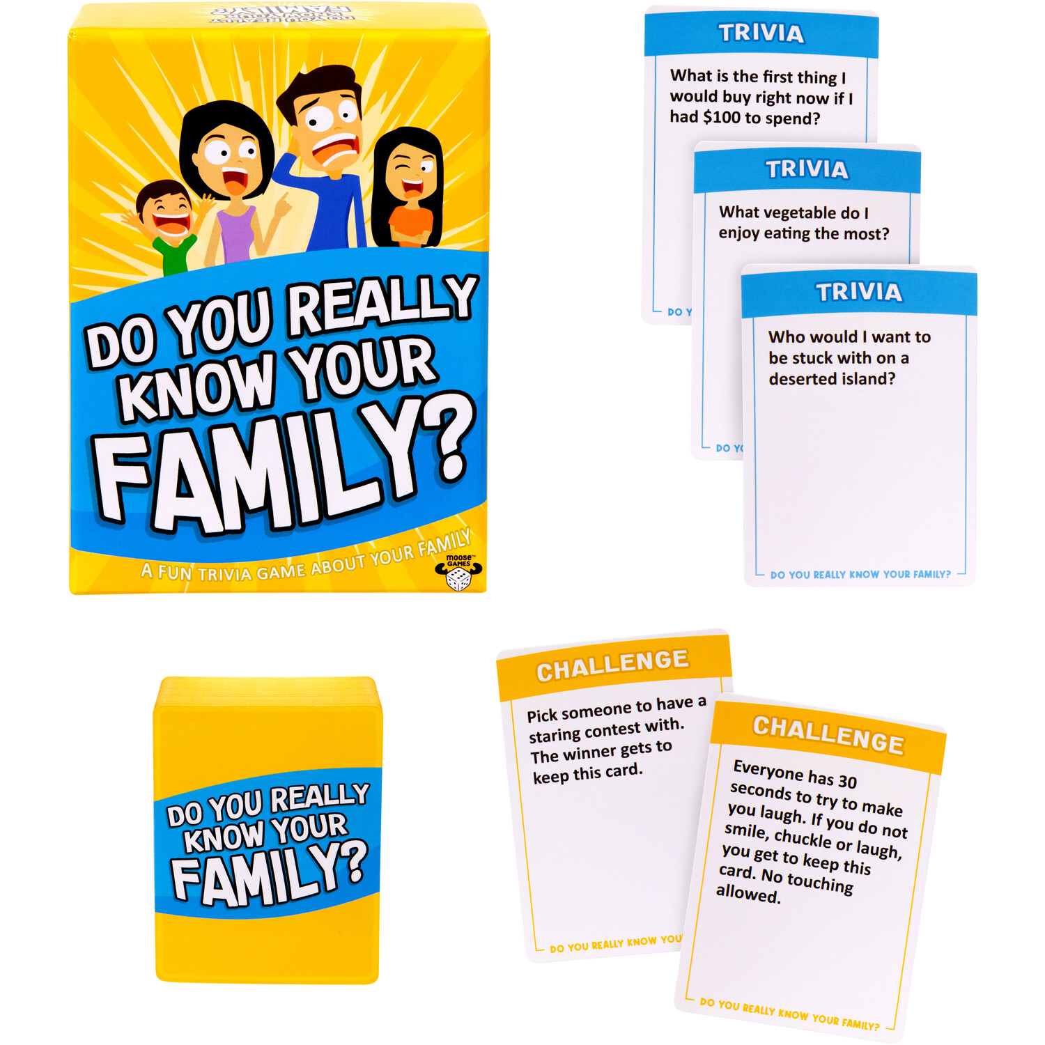 Do You Really Know Your Family Card Game Yellow Image 3
