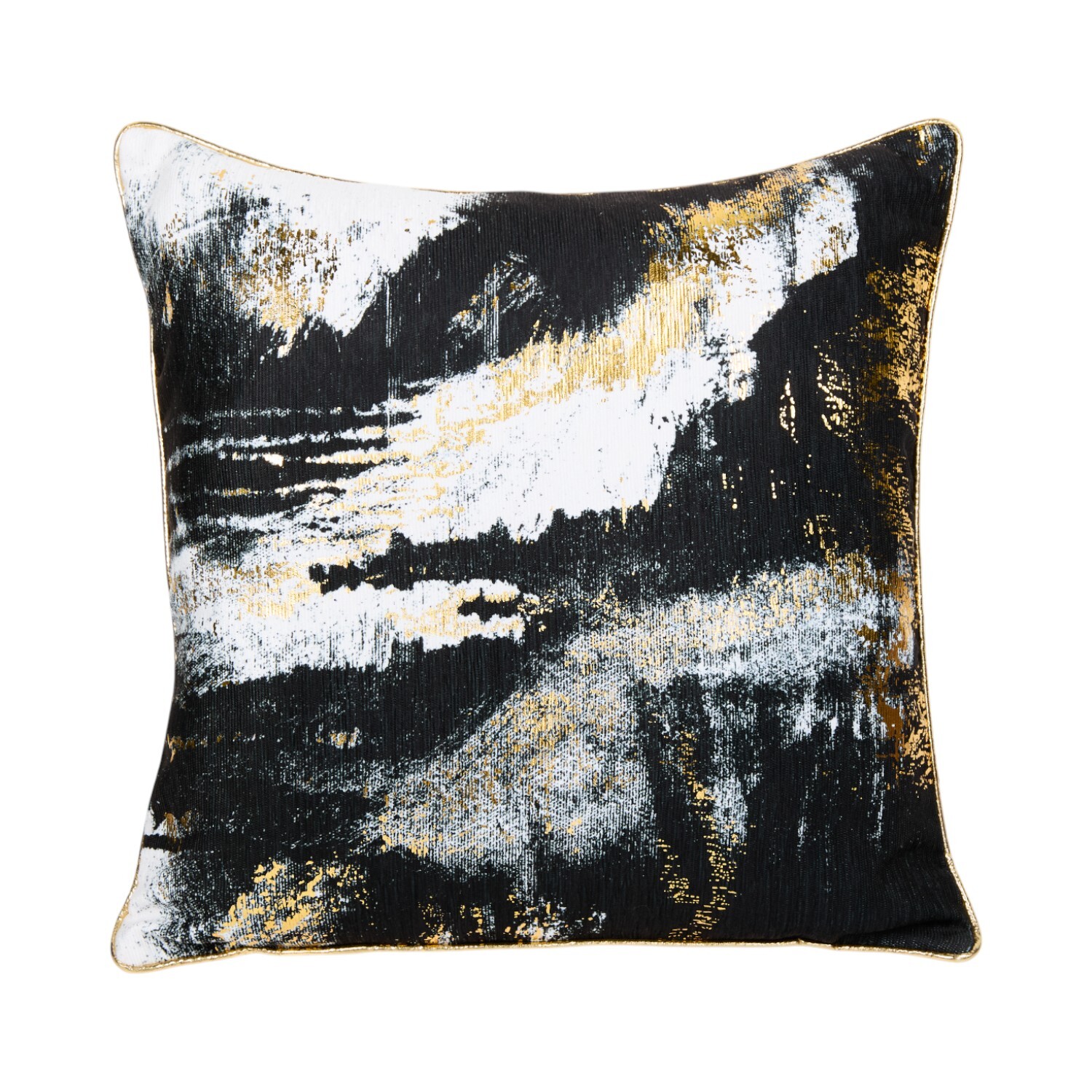 Octavia Abstract Square Cushion Black Image 1