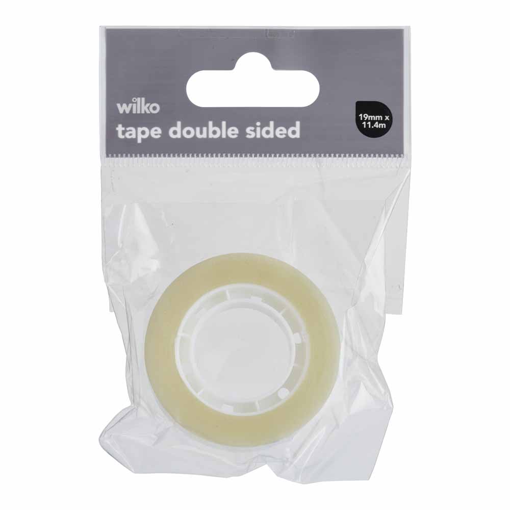 Wilko Clear Double Sided Tape 19mm x 11.4m Image