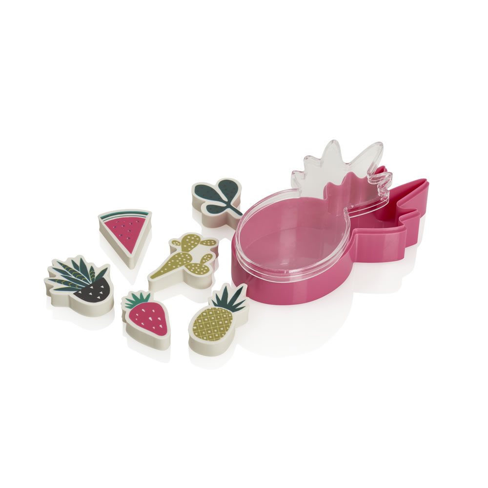 Wilko Unearthed Mini Erasers in Shaped Container 6pk Wilko