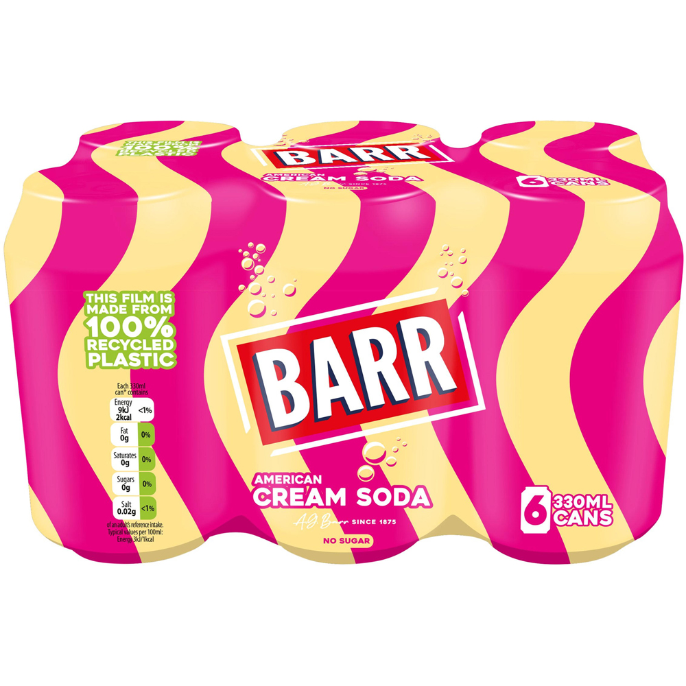 Barr American Cream Soda 6 x 330ml Image