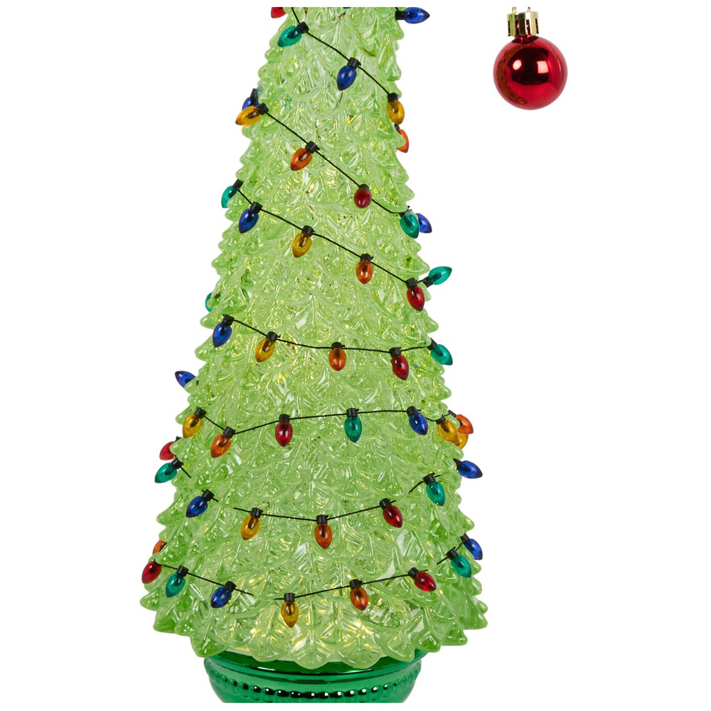 Glitter Spinning Grumble Christmas Tree Green Image 7