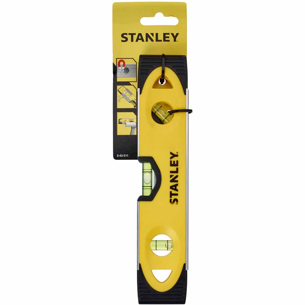 Stanley Shockproof Compact Torpedo Spirit Level 23cm Image 2