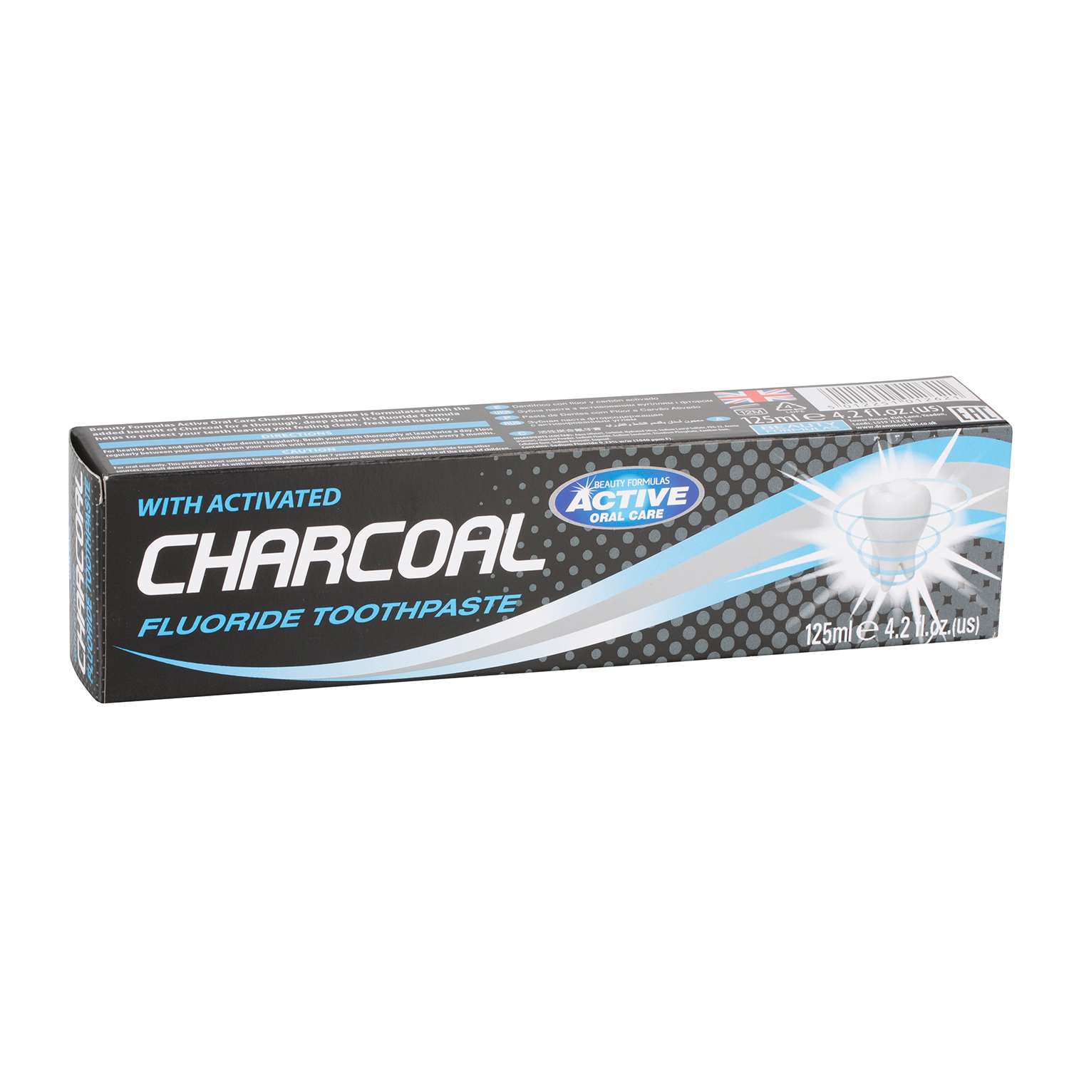 Beauty Formulas Active Charcoal Fluoride Toothpaste Image 1