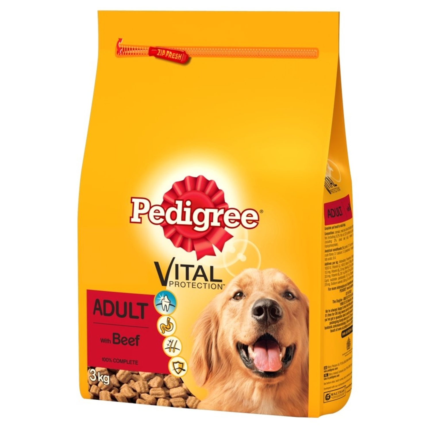 Pedigree Vital Beef Adult Dry Dog Food 3kg Image
