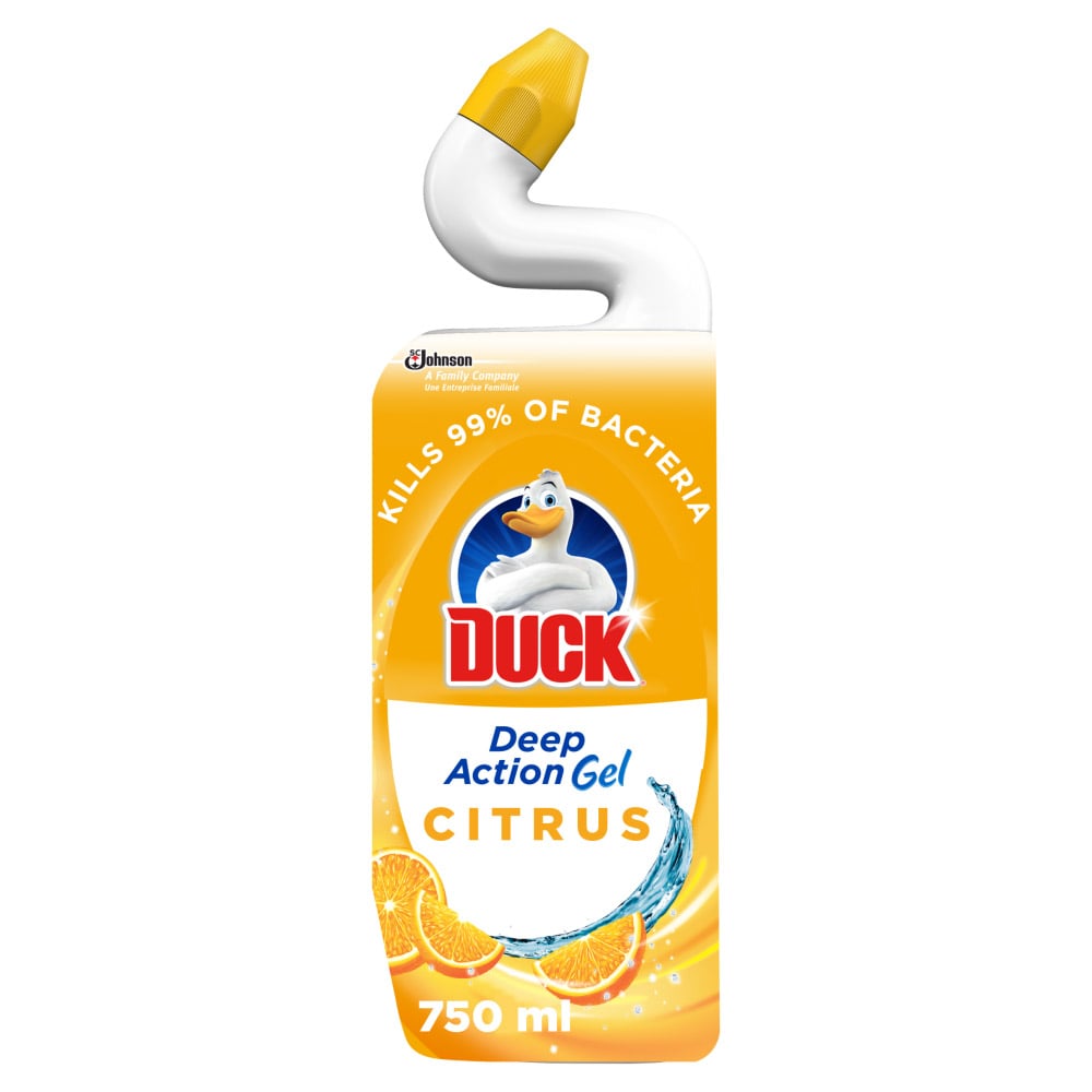 Duck Citrus Deep Action Gel Toilet Liquid Cleaner Case of 8 x 750ml Image 2