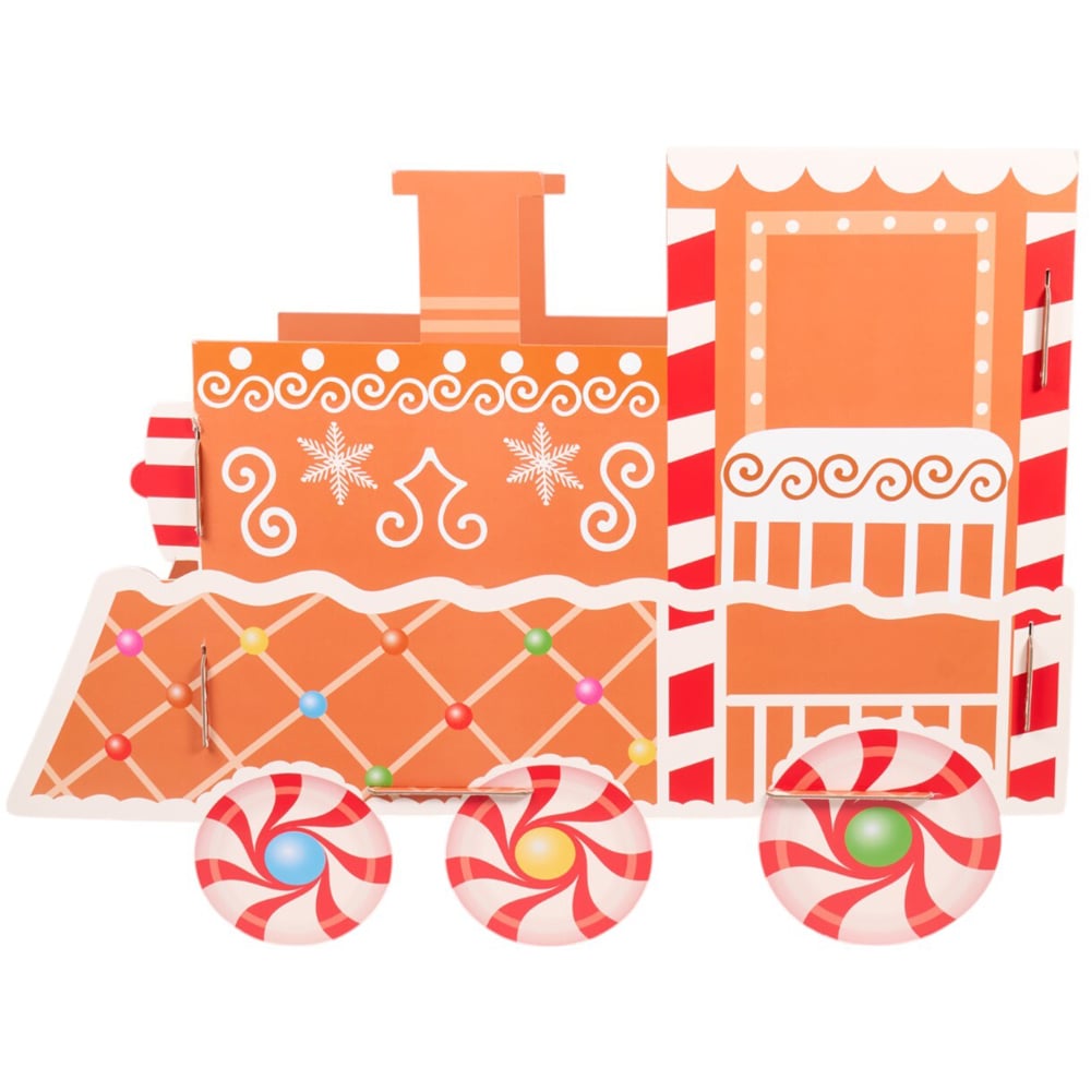 Large Gingerbread Train Gift Hamper Brown Image 7