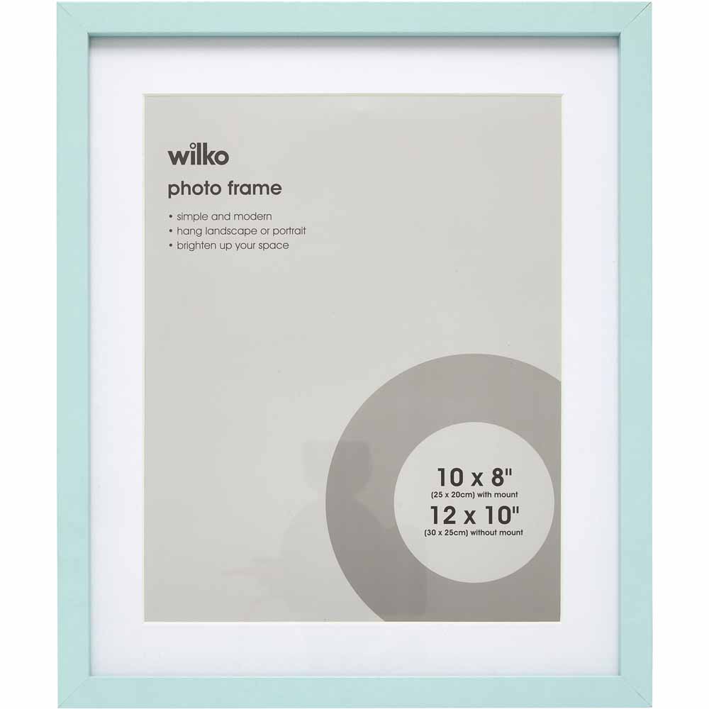 Wilko Mint Photo Frame 12 x 10 Inch Image 1