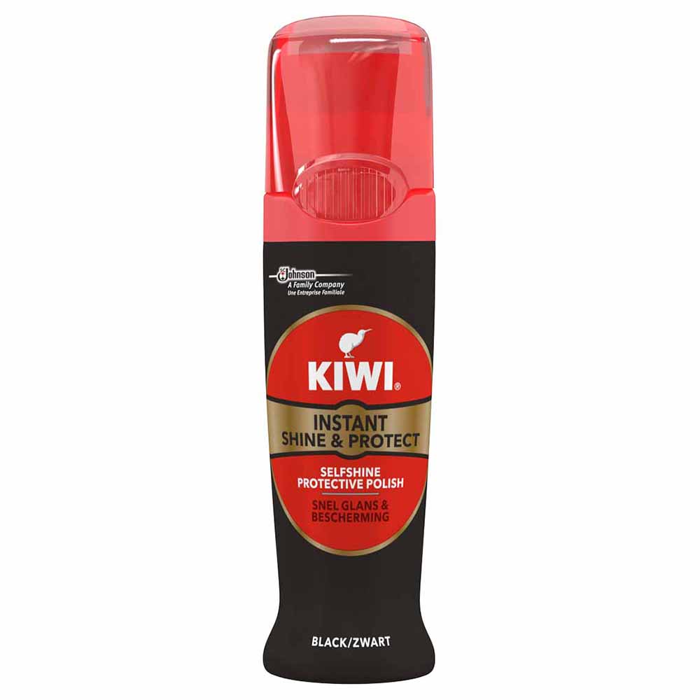 Kiwi Black Instant Wax Shine Shoe Polish 75ml Image