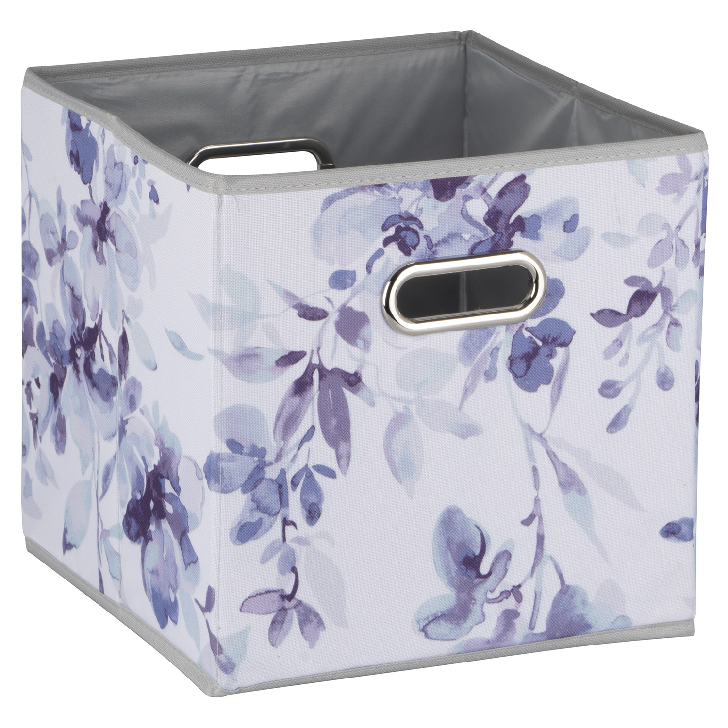 Watercolour Floral Print Storage Cube Image 1
