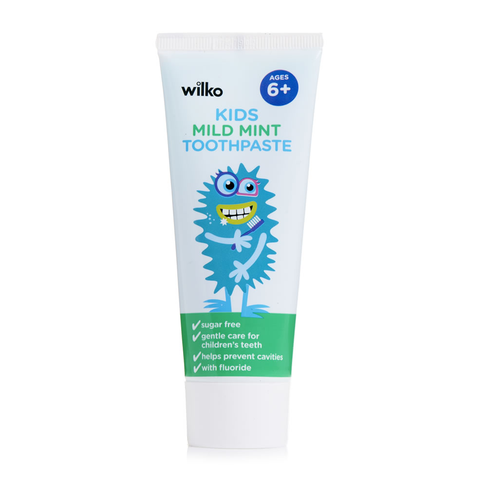 Wilko Kids' Mild Mint Toothpaste 6+ years 75ml Image