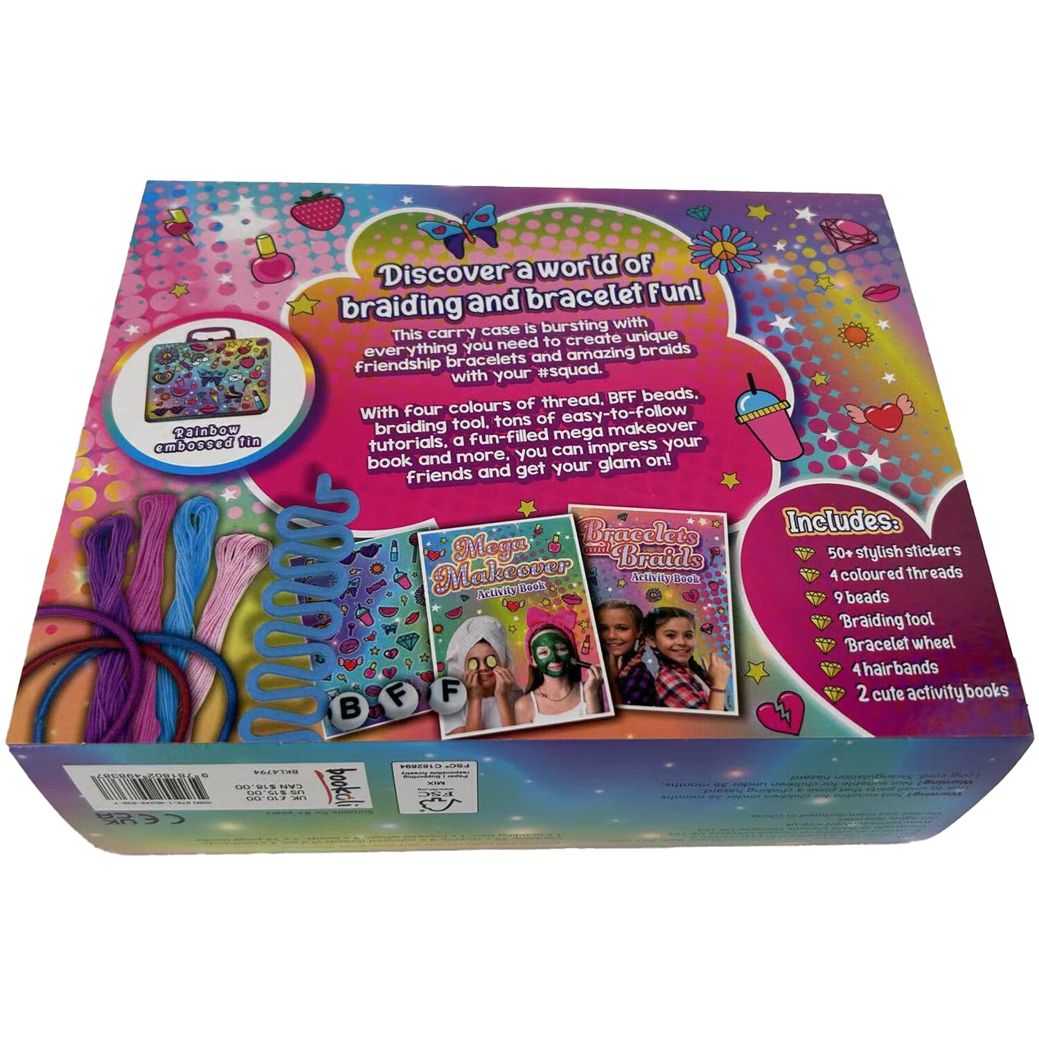 Tin Friendship Bracelets and Braids - Multicolour Image 2
