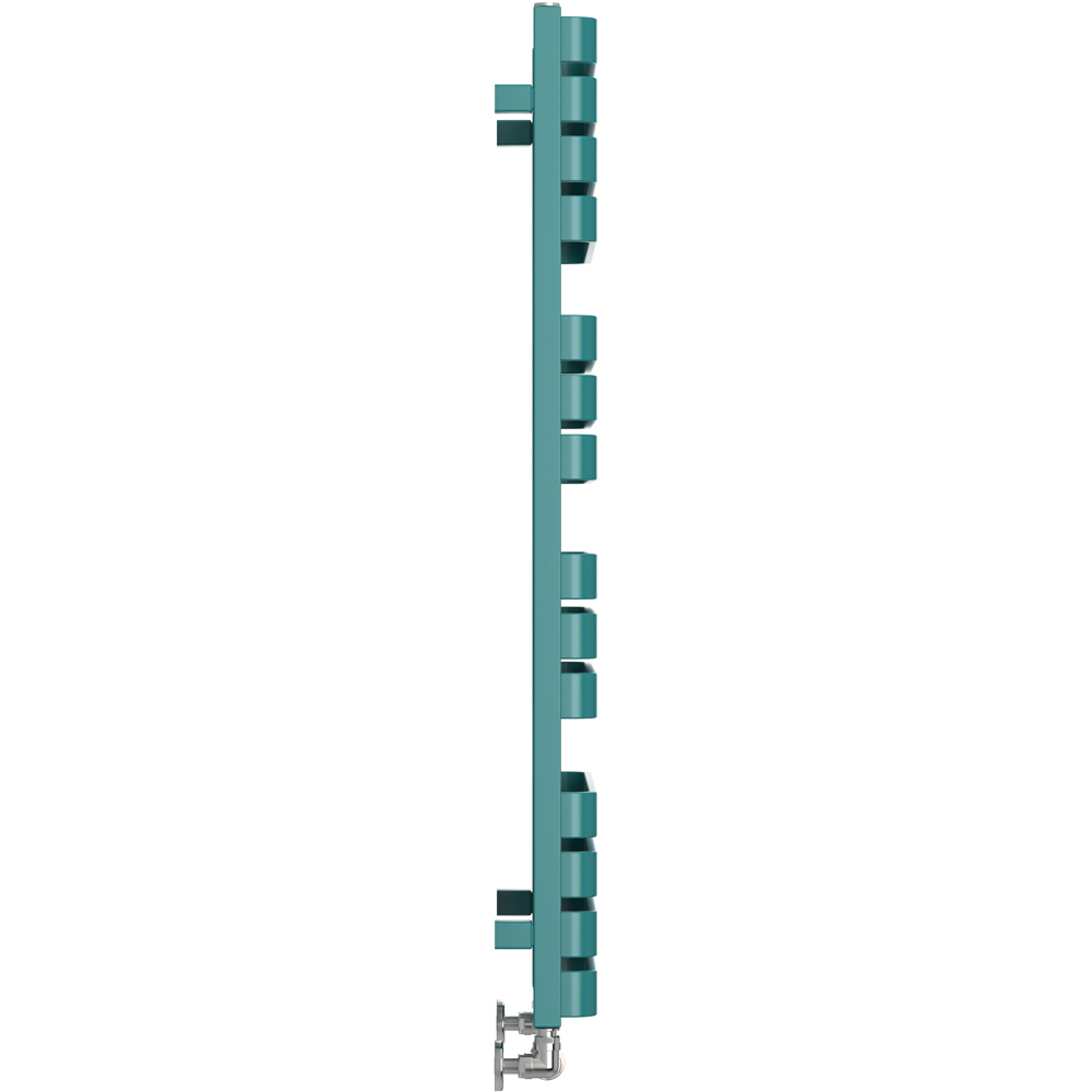Terma Warp T Bold Matt Teal Heated Towel Rail 2660 BTU 1110 x 500mm Image 4