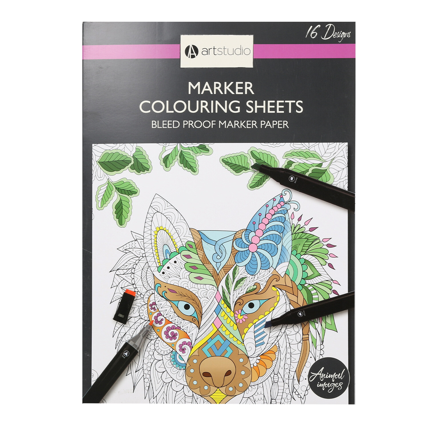 Art Studio Marker Colouring Sheets Image 1