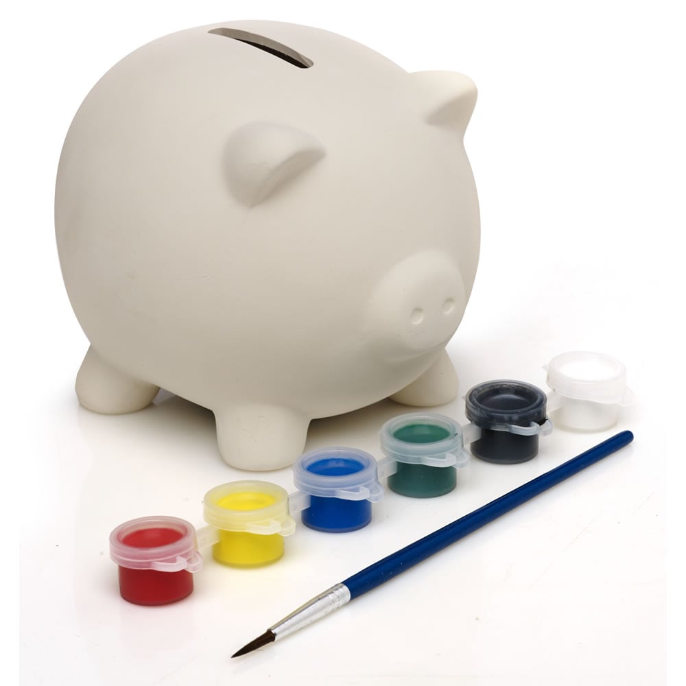 Wilko Paint Your Own Piggy Bank Image