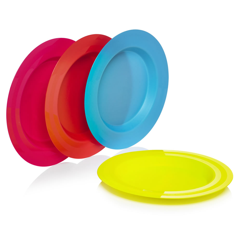 Wilko Picnic Plates 4pk Wilko