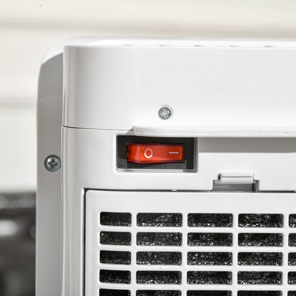 HOMCOM White Portable Space Heater 2000W Image 3
